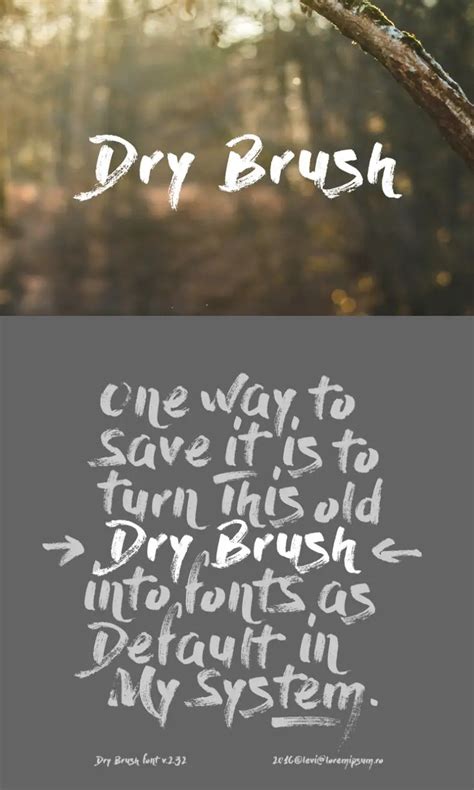 Dry Brush Free Font - Free Fonts