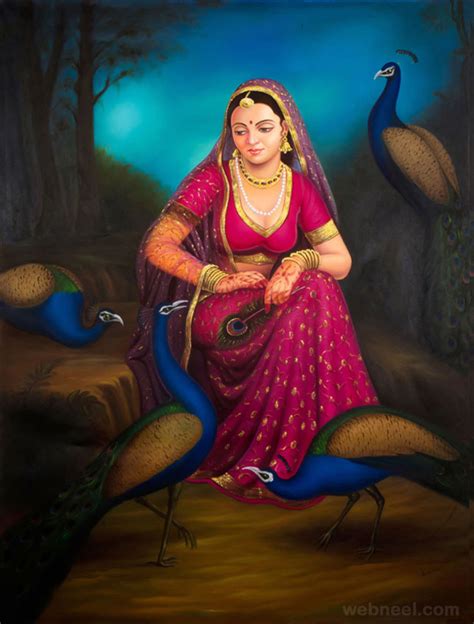 50 Most Beautiful Indian Paintings from top Indian Artists