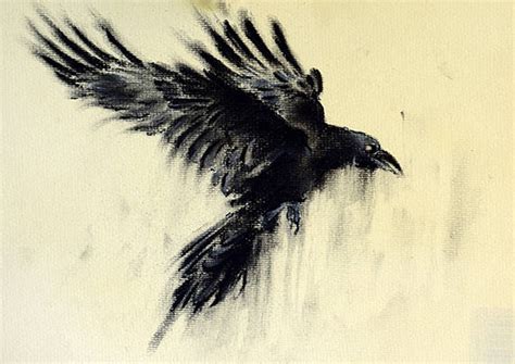 Flying Crow Drawing at GetDrawings | Free download