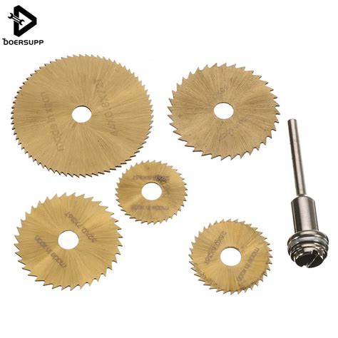 6pcs HSS Circular Saw Blades Set for Dremel Rotary Tools High Speed ...