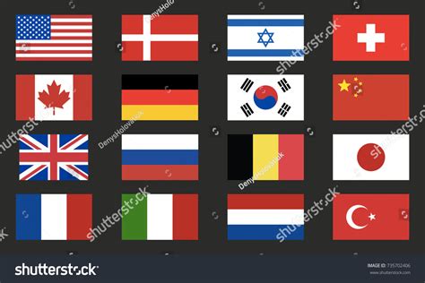 World Flags Vector Set World Flags Stock Vector (Royalty Free ...