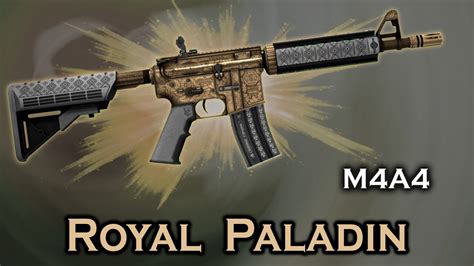 Royal Paladin M4A4 StatTrak stickers skin preview FN/MW/FT/WW/BS - YouTube