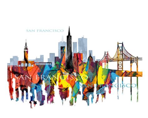 San Francisco Skyline Drawing | Free download on ClipArtMag