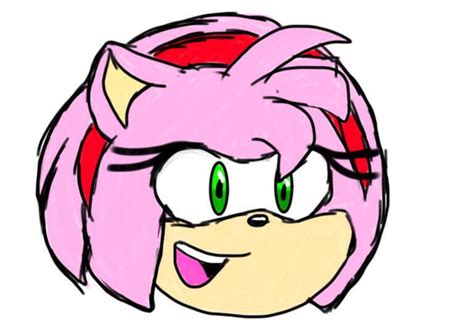 Amy Rose head by Brookstata on DeviantArt