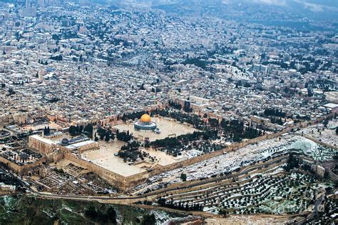 Aerial view of the Dome of the Rock j1 Photograph by Nir Ben-Yosef - Fine Art America