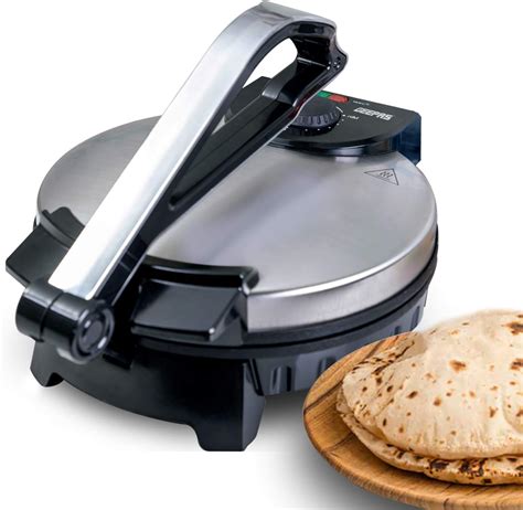 Geepas 1200W Mexican Style Tortilla Press - Roti/Chapati Maker |Ideal for Making Homemade ...