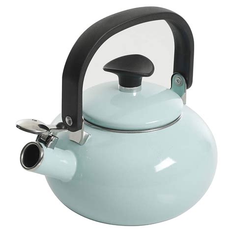 Kenmore 1.5 Qt Broadway Steel Whistling Stove Top Tea Pot Kettle, Glacier Blue - Walmart.com