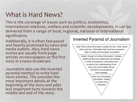 Hard News vs. Soft News