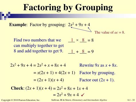 PPT - Chapter 6 Review Factoring I (Factoring Polynomials) PowerPoint ...