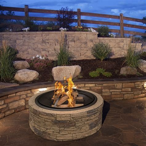 Shop Cast Stone Round Fire Pit - Free Shipping Today - Overstock.com - 9586136