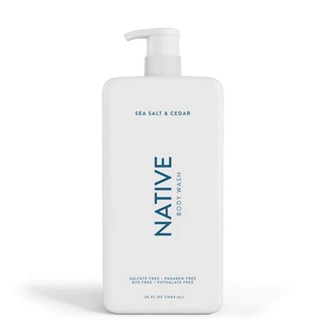 Native Sea Salt & Cedar Body Wash - 36 Fl Oz : Target