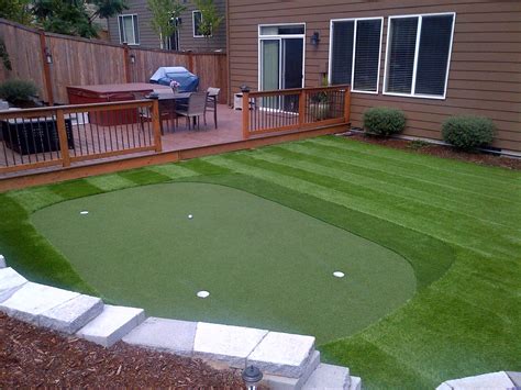 Trek deck, turf grass, fire pit and golf putting green - love our ...