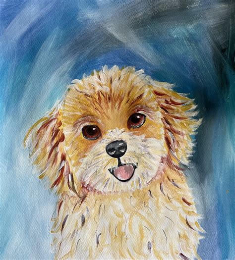 Puppy Painting - Online Zoom Class for children 6-13years. RECORDINGS available if you can't ...