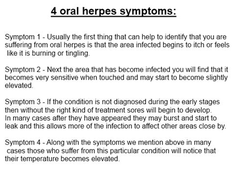 oral herpes symptoms – the truth about it | 1symptoms