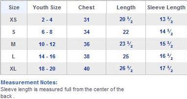 Gildan Heavy Cotton Youth Size Chart - Greenbushfarm.com