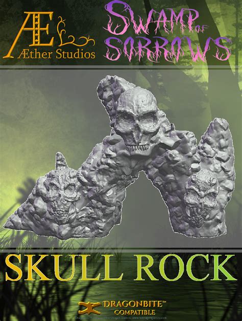 Swamp of Sorrows - Skull Rock - Aether Studios | Swamp of Sorrows | Dungeon Masters Guild