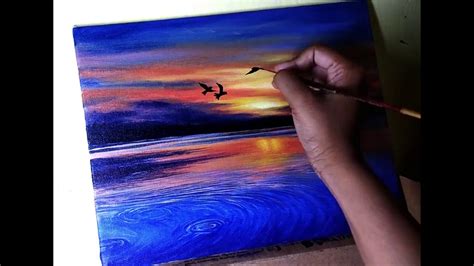 √ Acrylic Sunrise Painting For Beginners - Popular Century