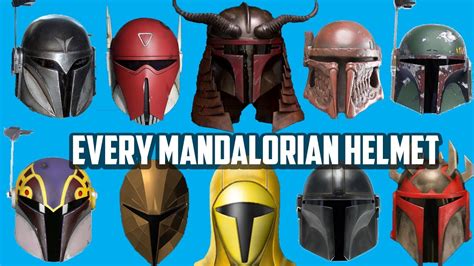 Every Type of Mandalorian Helmet - YouTube