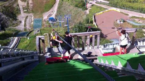 Zip-Line Canada Olympic Park - YouTube