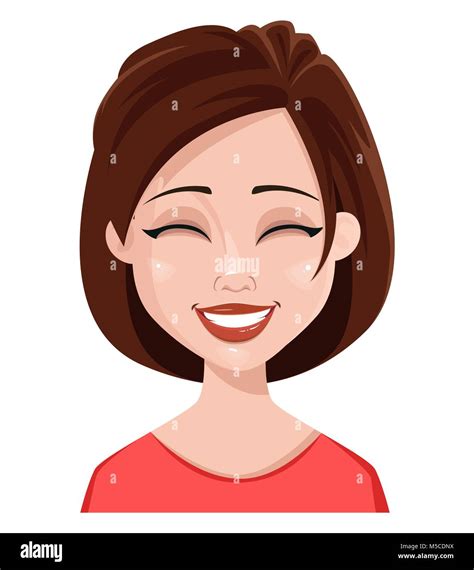 Cartoon woman laughing hi-res stock photography and images - Alamy