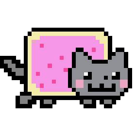 Nyan Cat Pixel Art - Pixel Art - simplepixelart.com