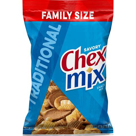 Chex Mix Snack Mix, Traditional, 15 oz Family Size - Walmart.com - Walmart.com