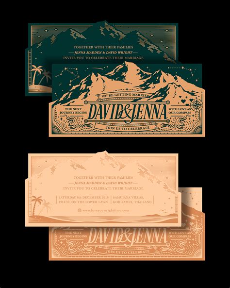 D&J WEDDING CARD on Behance