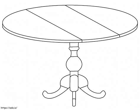 A Round Table coloring page