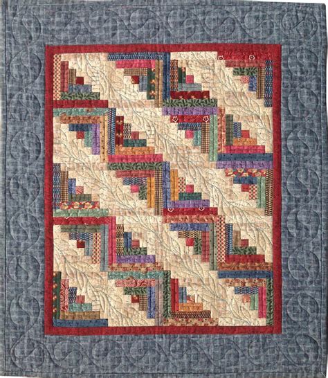 Miniature Log Cabin | quilt template by Quilting from the Heartland