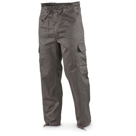 New Swedish Military Surplus Cargo Work Pants - 643230, Pants at ...