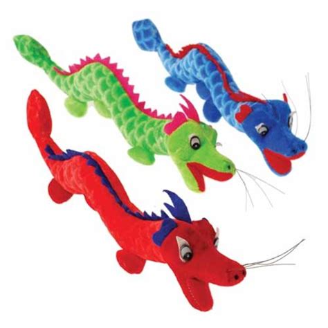 Wholesale Dragon Plush Toys - Assorted, 13"