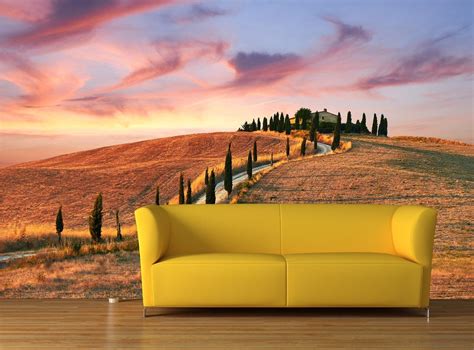 Tuscany Landscape 3D Mural Photo Wallpaper Decor Large Paper Wall ...