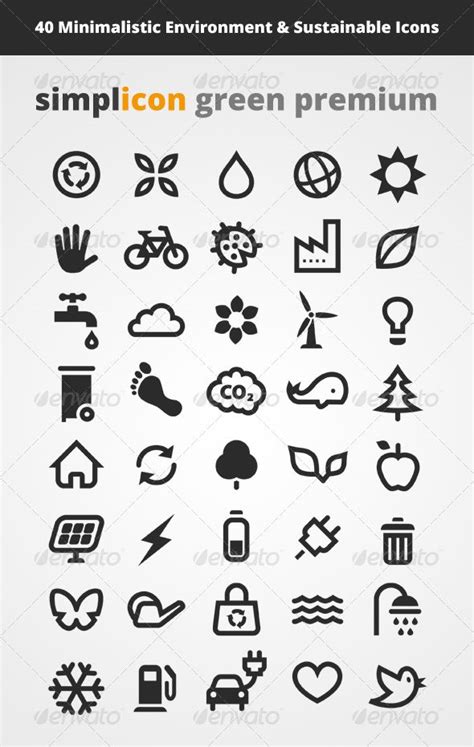 40 Environment & Sustainable Vector Icons | Business icons vector ...