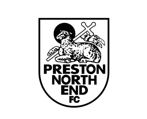 Preston North End Club Symbol Logo Black Premier League Football ...