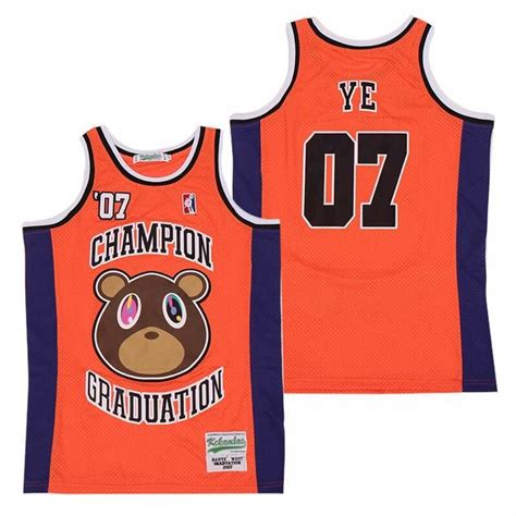 Kanye West Graduation Champion Basketball Jersey - Top Smart Design