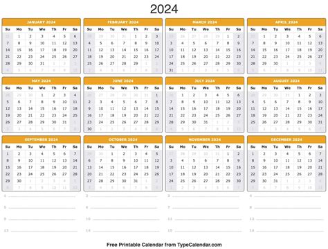 2024 Weekly Calendar Printable With Holidays - Denny Felicle