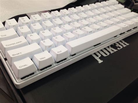 White KBC Poker 3 61keys Mechanical Keyboard Cherry MX Switches W/ PBT ...