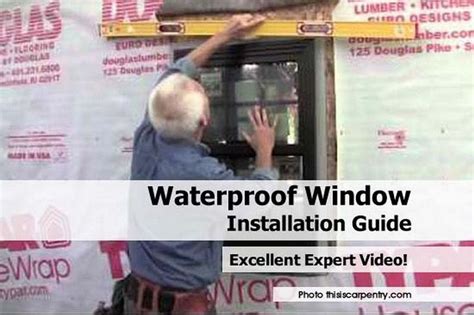 Waterproof Window Installation Guide