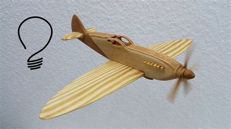 How to Make a Spitfire Fighter Aircraft out of Wood - YouTube | Wood airplane, Wooden airplane ...