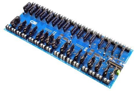 Solid State 32-Channel Relay Controller for Arduino Micro