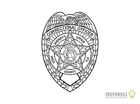 Dade County Florida Sheriff's Corrections Officer Badge, Sheriff FL ...