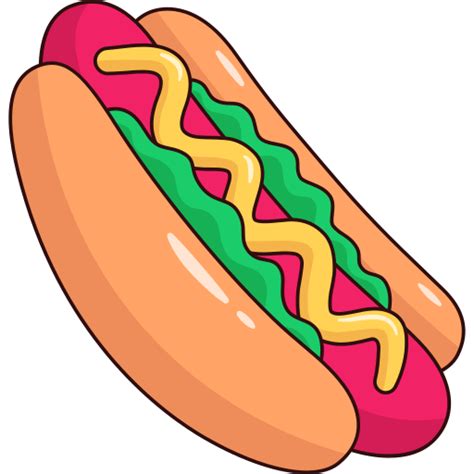 Hot dog Stickers - Free food and restaurant Stickers