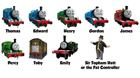 Thomas and Friends CGI characters with their names by ...