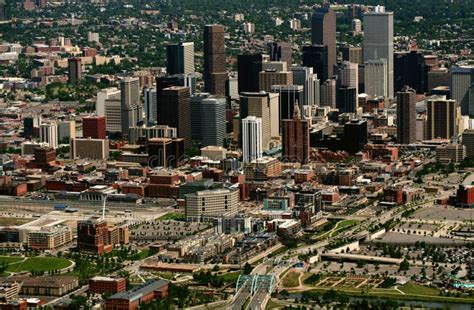 Aerial view of Denver stock photo. Image of urban, denver - 2595916