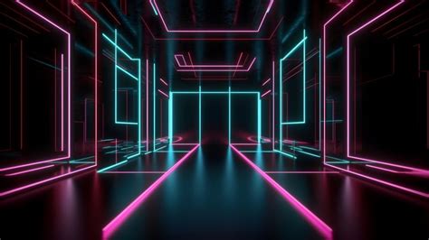 Neon city Wallpaper 4K, Futuristic city, Cyber city