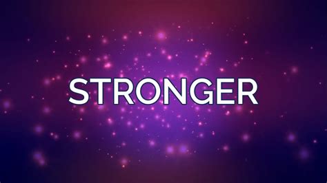 STRONGER (Lyrics) - Hillsong Worship - YouTube