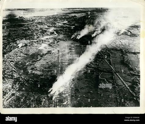 Apr. 04, 1954 - The battle of Dien Bien Phu as seen from the air Stock ...