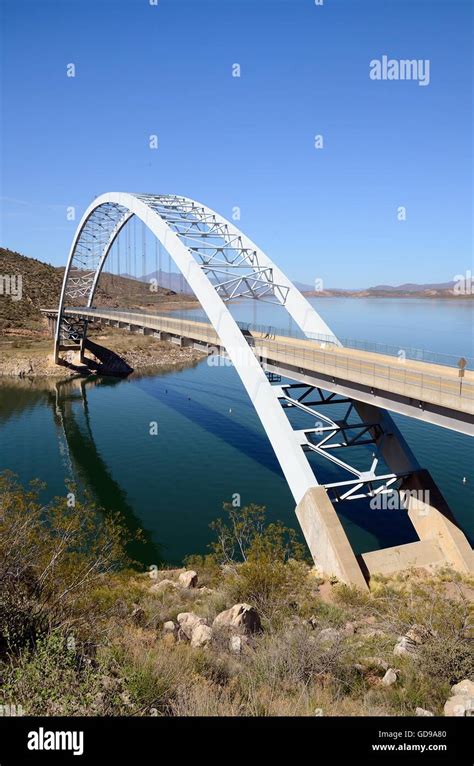 Roosevelt Lake Bridge in Arizona Stock Photo - Alamy