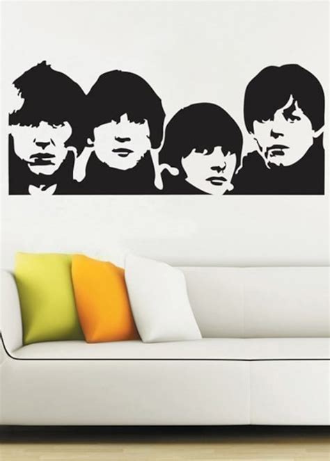 Beatles Wall Decals for Themed Music Spaces - 4+ Artisitic Sayings