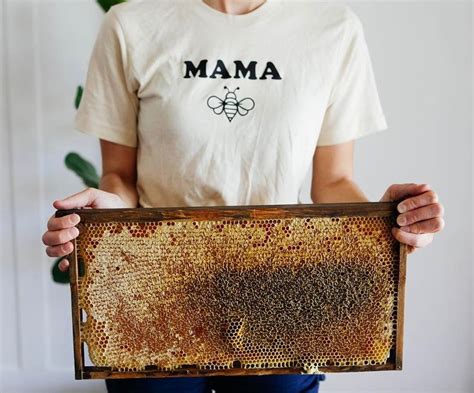 This mama 🐝 is harvesting some honey from her backyard hive in ...